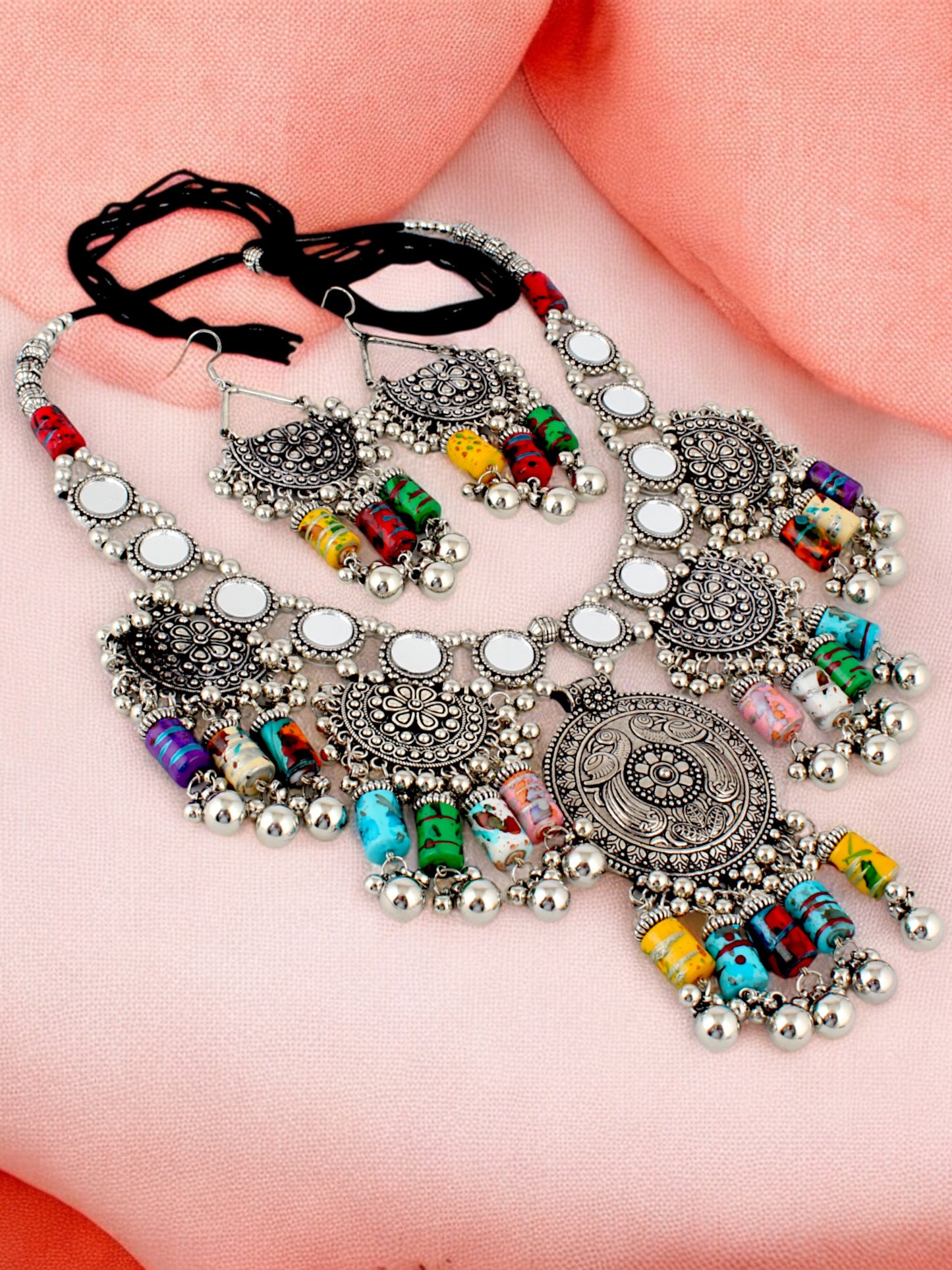 LUCKY JEWELLERY Navratri Garba Jewelry Set for Women & Girls