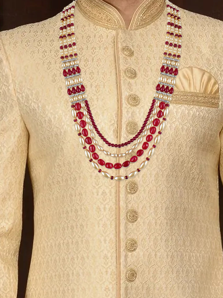 Maharaja Haar Groom Necklace Set for Men