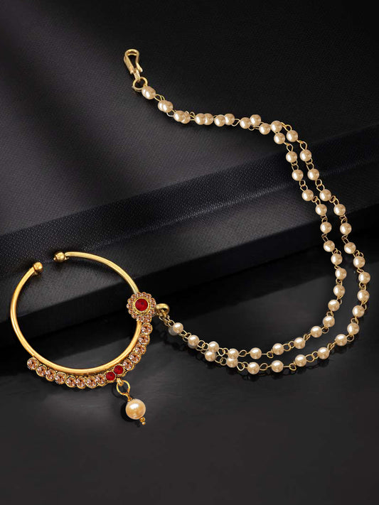 18 K Gold Plated Nath for Girls & Women