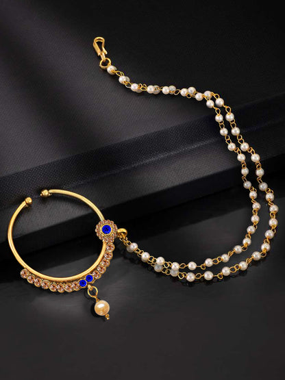 18 K Gold Plated Nath for Girls & Women