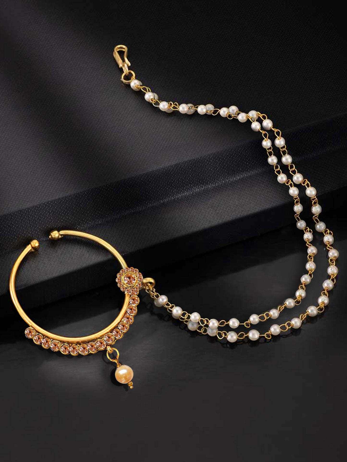 18 K Gold Plated Nath for Girls & Women