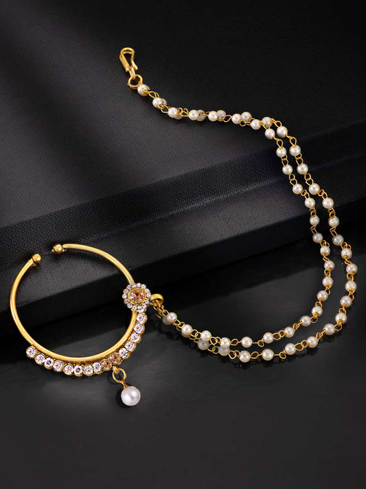 18 K Gold Plated Nath for Girls & Women