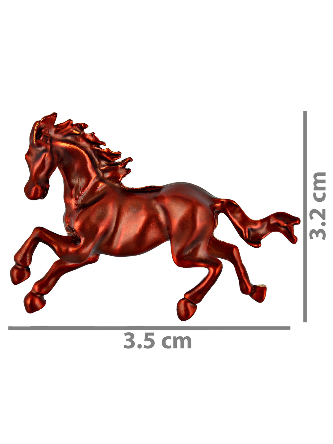 LUCKY JEWELLERY Designer Gold Plating Copper Color Meenakari Vintage Running Horse Unisex Brooch Pin For Women/Girls/Men (150-CHOM1-1182-C)