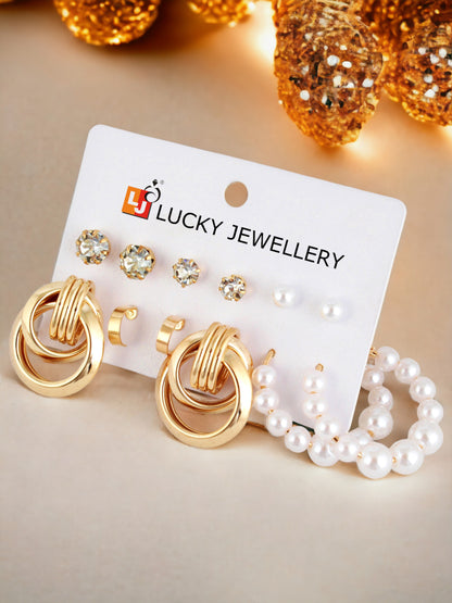 Trendy 6 Pairs Combo Of Earring for Women & Girls