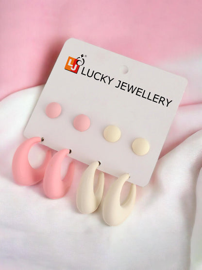 Trendy 4 Pairs Combo Set Of Earring for Women & Girls