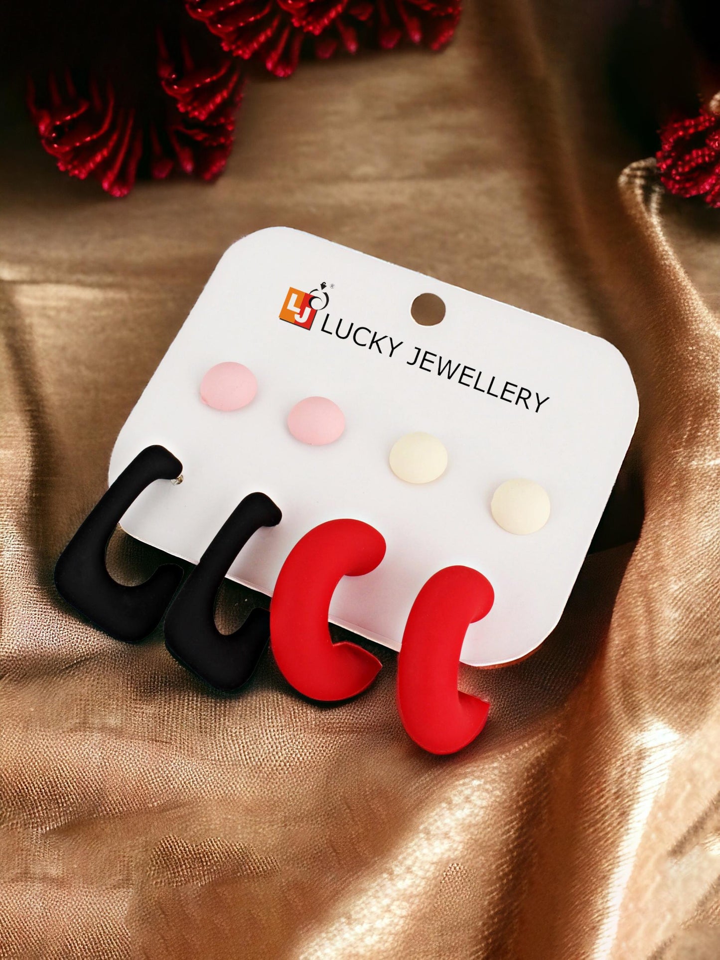 Trendy 4 Pairs Combo Set Of Earring for Women & Girls