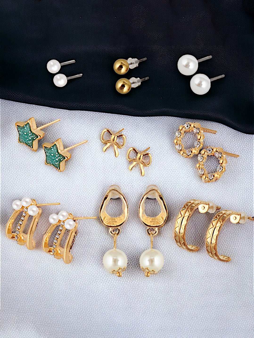 Trendy 9 Pairs Combo Set Of Earring for Women & Girls