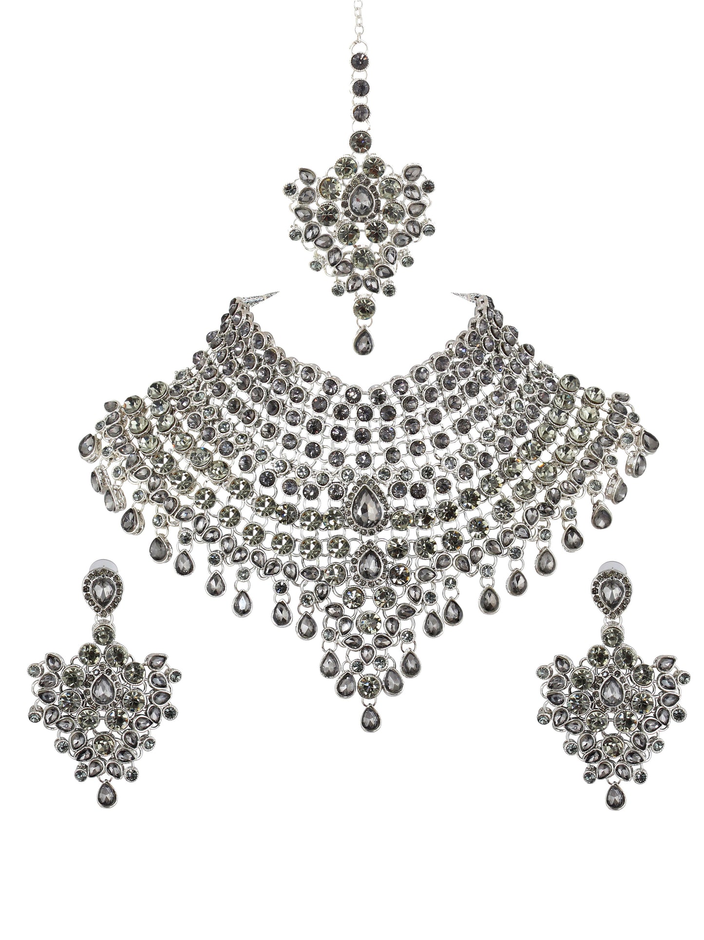 Stone Mini Bridal Choker Set for Women & Girls