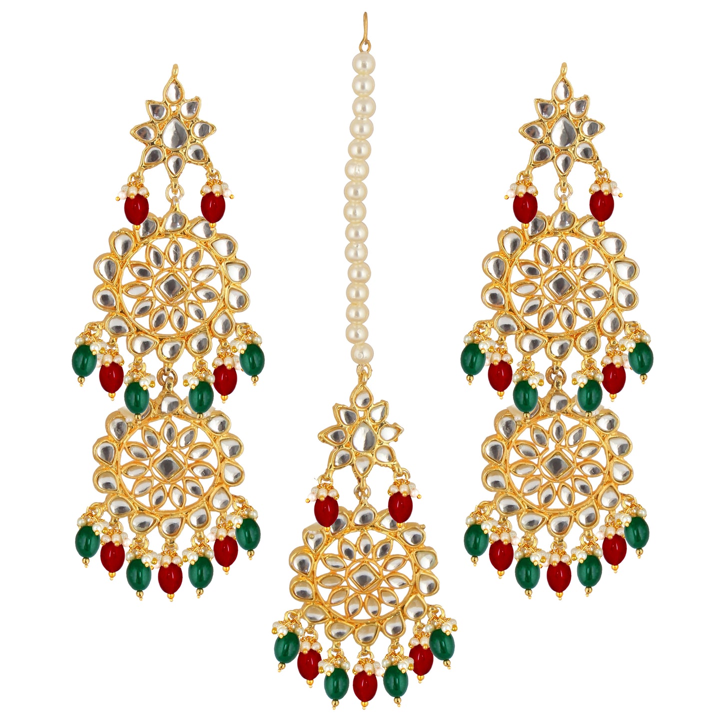 Kundan Choker Bridal Necklace Set For Women & Girls