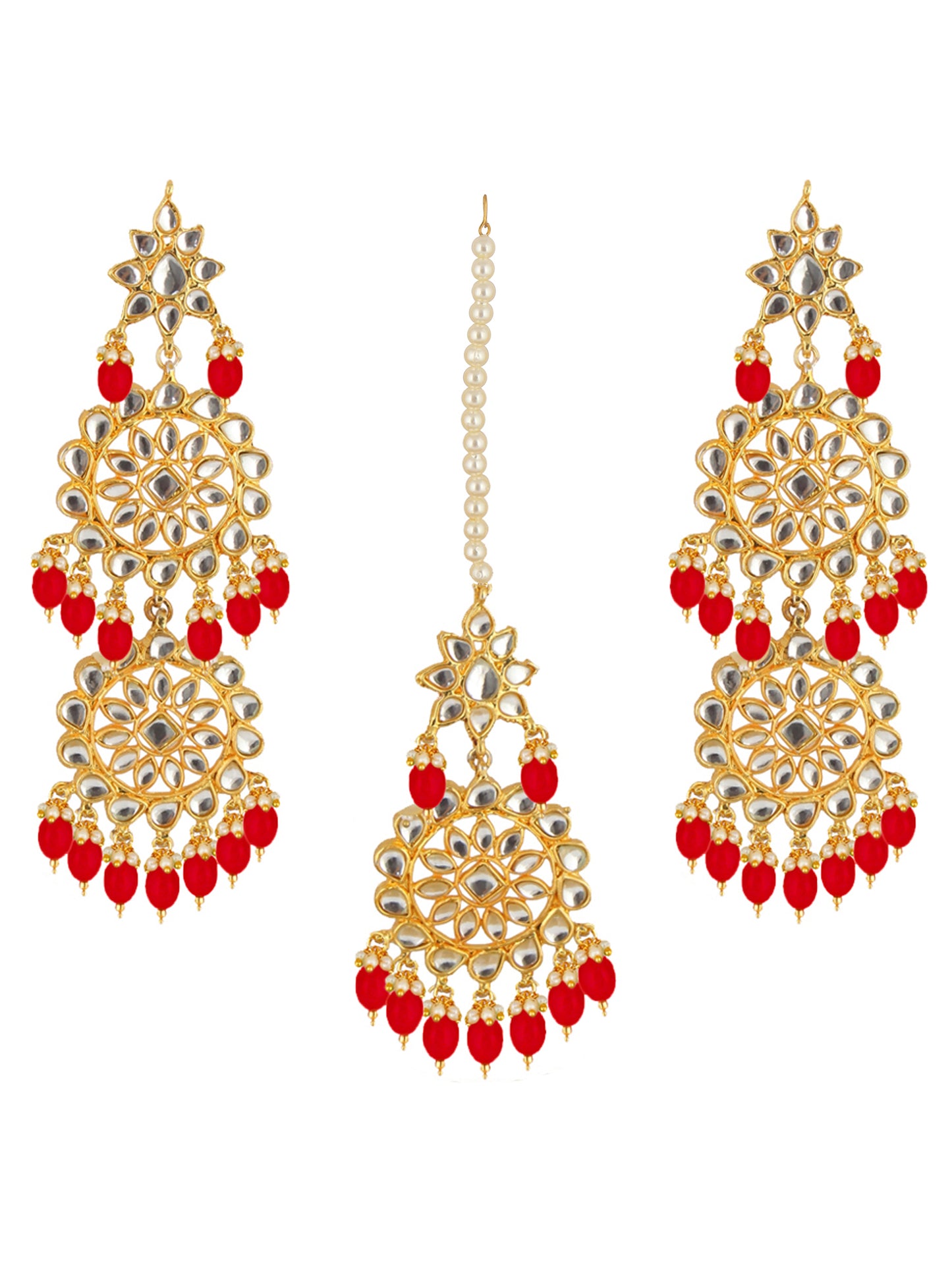 Kundan Choker Bridal Necklace Set For Women & Girls