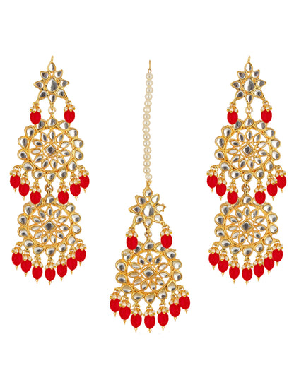 Kundan Choker Bridal Necklace Set For Women & Girls