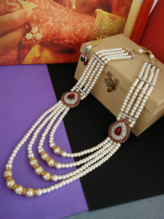 Maharaja Haar Groom Necklace Set for Men