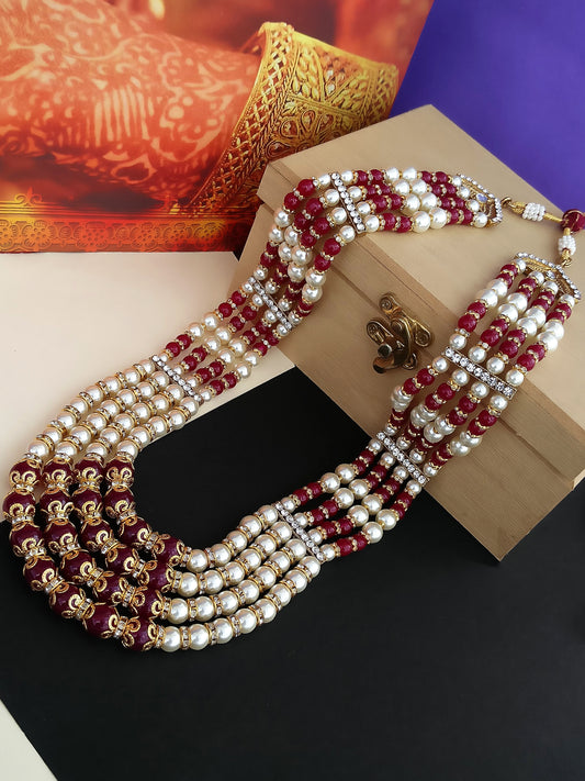 Maharaja Haar Groom Necklace Set for Men