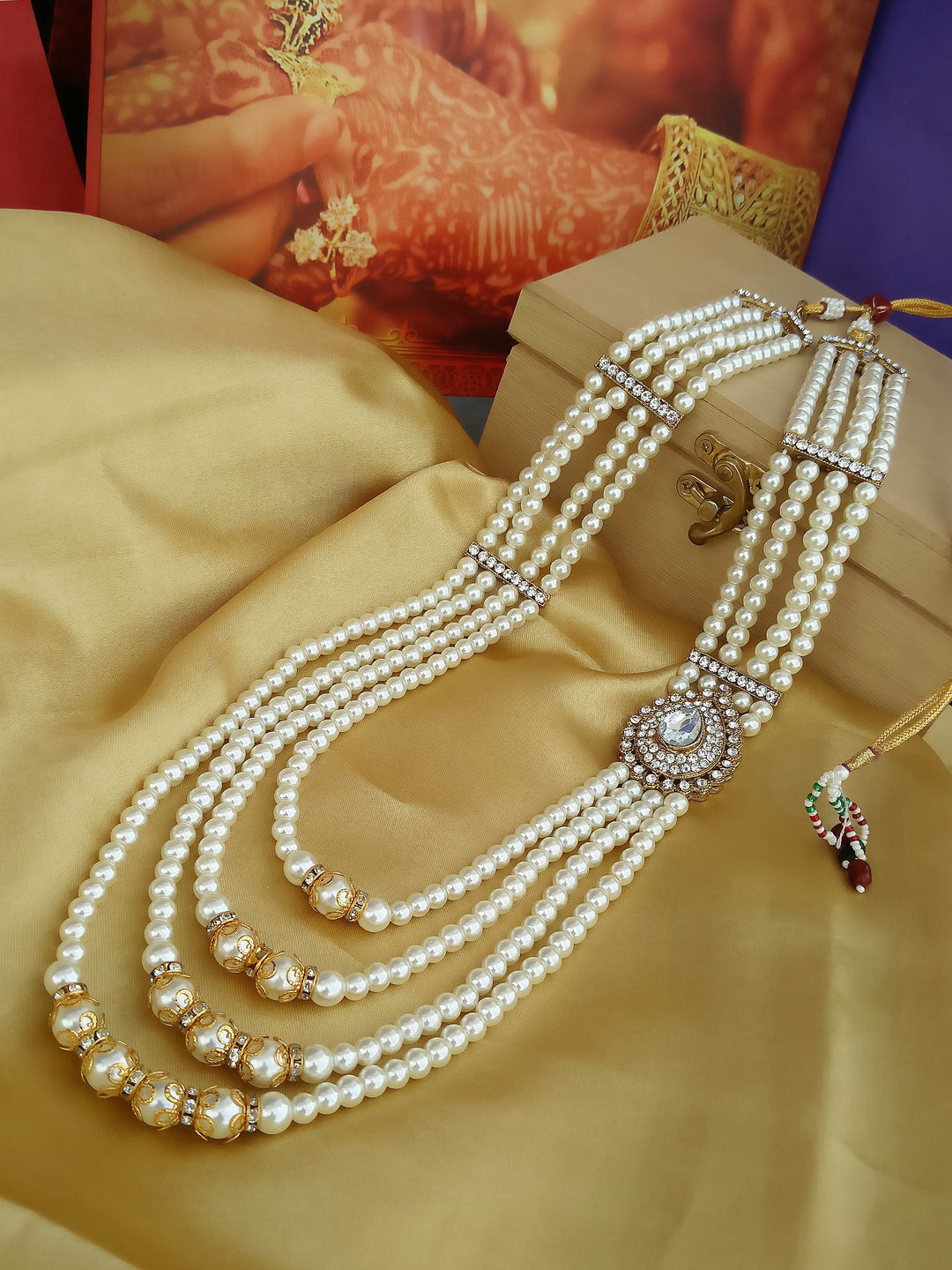 Maharaja Haar Groom Necklace Set for Men