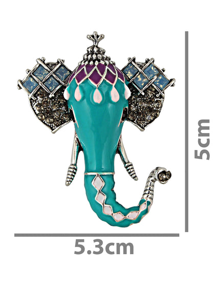 Designer Ganesh Ji Brooch/Lapel Pin For Unisex