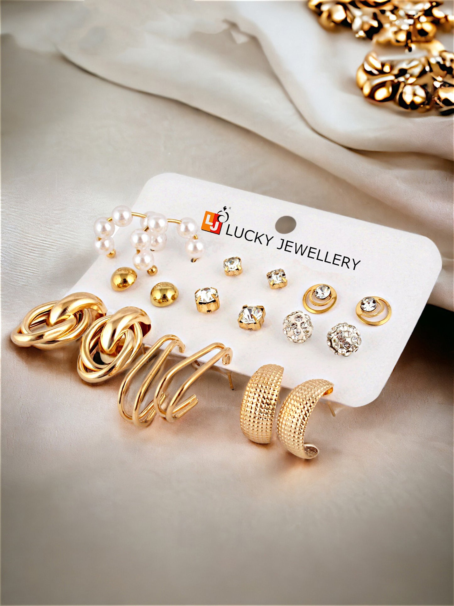 Trendy 9 Pairs Combo Set Of Earring for Women & Girls