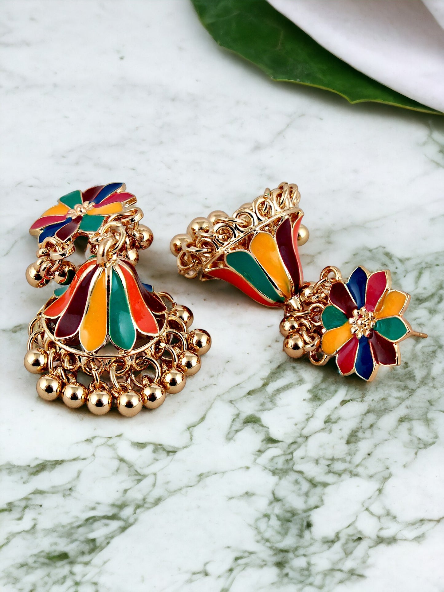 Meenakari Jhumki Earring For Girls & Women