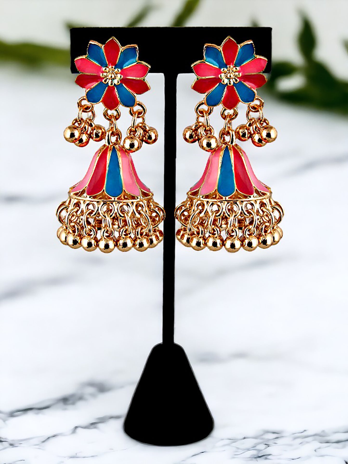 Meenakari Jhumki Earring For Girls & Women