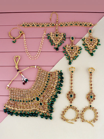 Bridal Set with sheeshpatti for Girls & Women