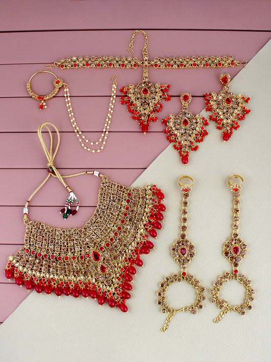 Bridal Set with sheeshpatti for Girls & Women