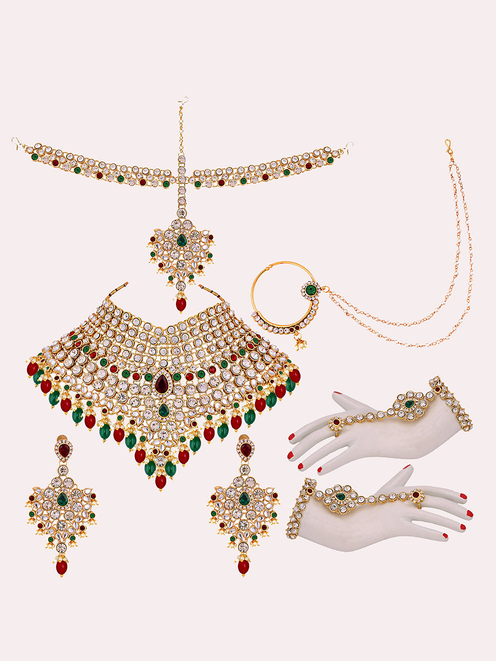 Bridal Set with sheeshpatti for Girls & Women