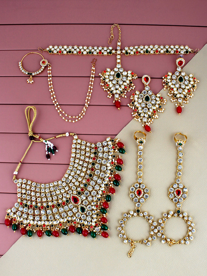 Bridal Set with sheeshpatti for Girls & Women