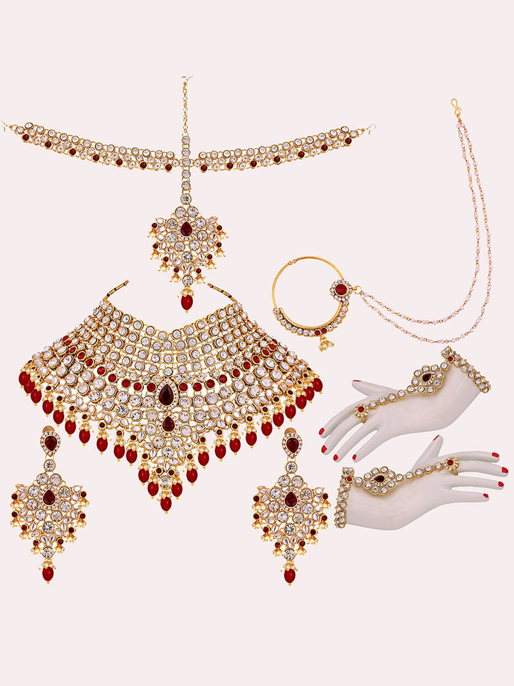 Bridal Set with sheeshpatti for Girls & Women