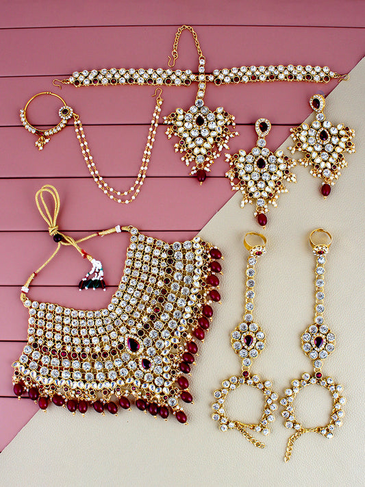 Bridal Set with sheeshpatti for Girls & Women