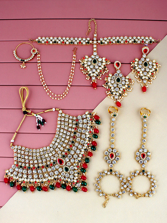 Bridal Set with sheeshpatti for Girls & Women