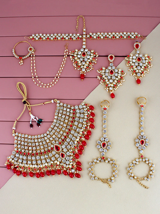 Bridal Set with sheeshpatti for Girls & Women