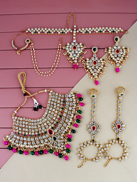 Bridal Set with sheeshpatti for Girls & Women