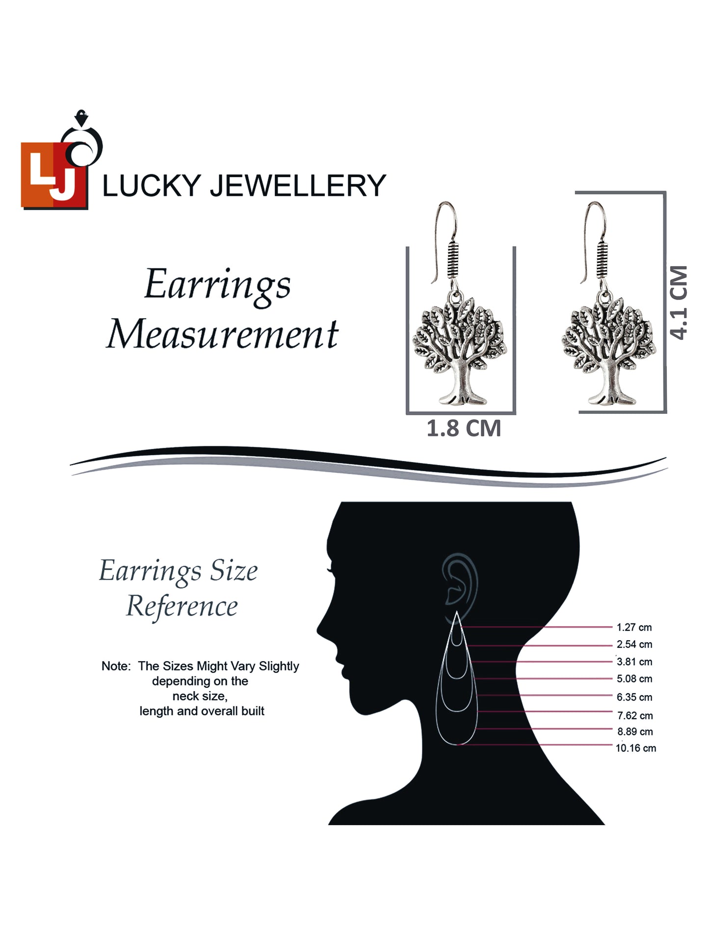 Oxidised Silver Tree Design Earring | Stylish Trendy Earing