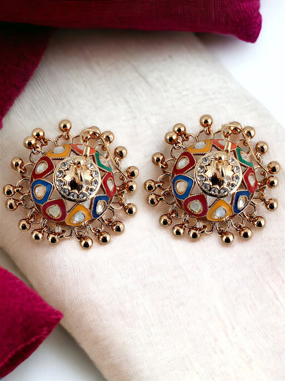 Meenakari Jhumki Earring For Girls & Women