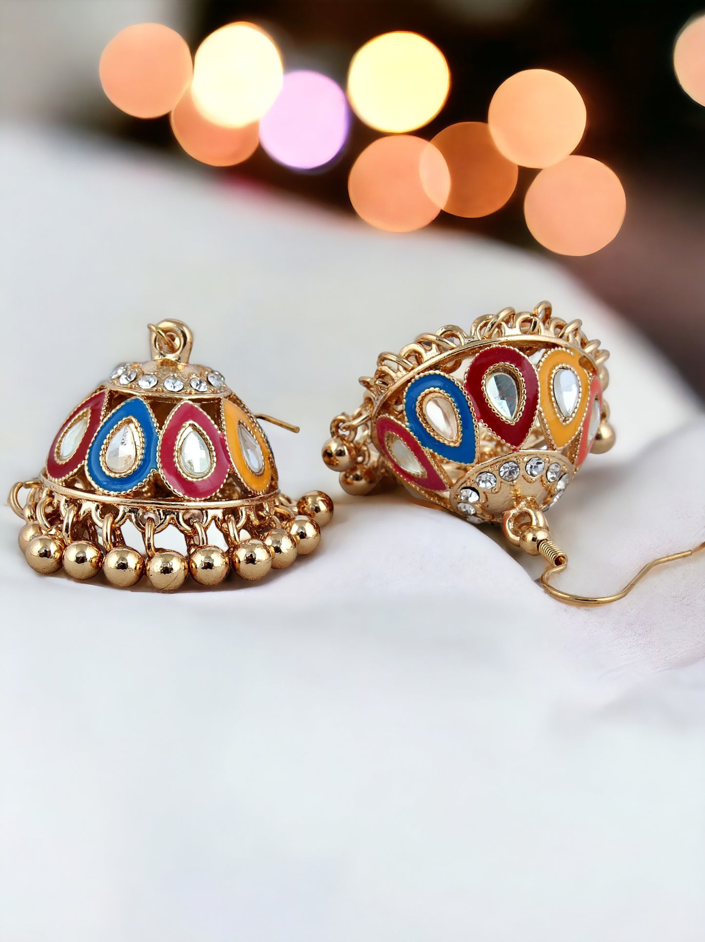 Meenakari Jhumki Earring For Girls & Women