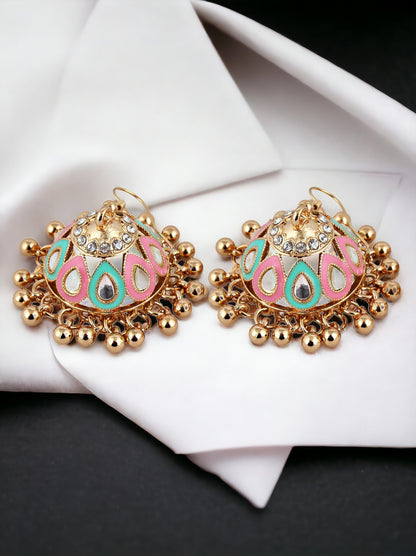 Meenakari Jhumki Earring For Girls & Women