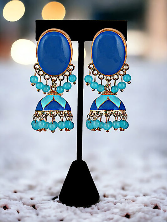 Meenakari Jhumki Earring For Girls & Women