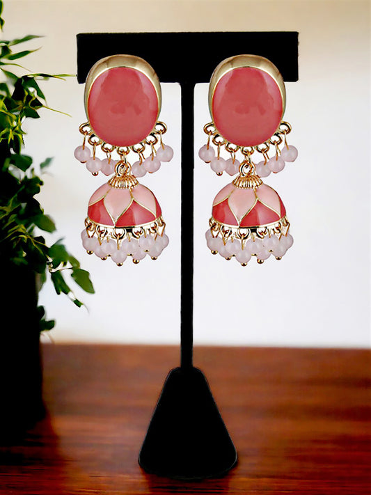 Meenakari Jhumki Earring For Girls & Women