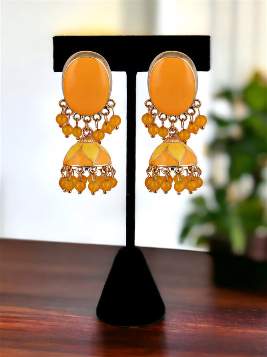 Meenakari Jhumki Earring For Girls & Women