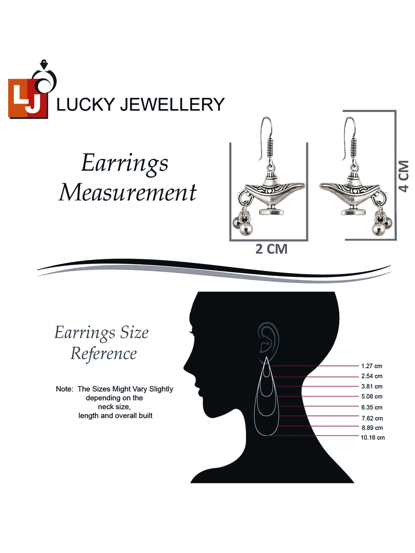 Oxidised Silver Aladdin Chirag Design Earring | Stylish Trendy Earing