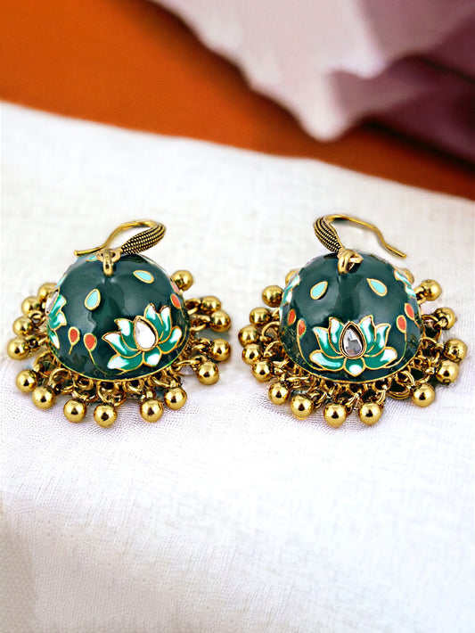 Meenakari Jhumki Earring For Girls & Women