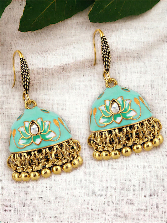 Meenakari Jhumki Earring For Girls & Women