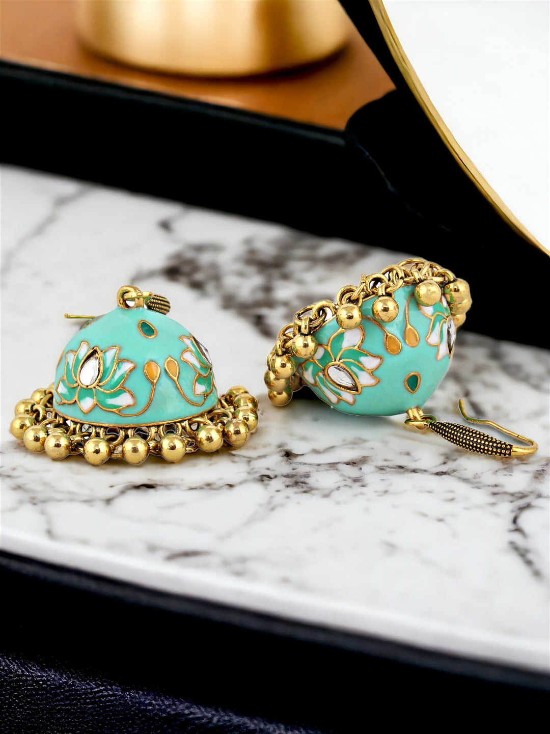 Meenakari Jhumki Earring For Girls & Women