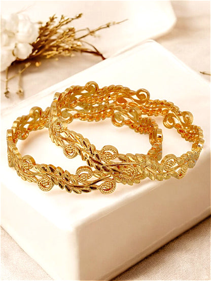 18k One Gram Gold Plated Bangles for Women & Girls