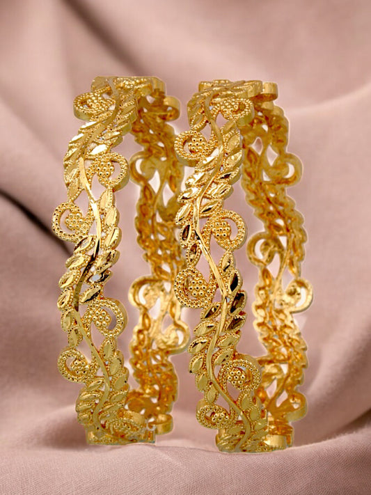 18k One Gram Gold Plated Bangles for Women & Girls