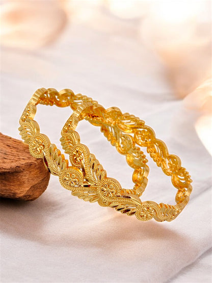 18k One Gram Gold Plated Traditional Bangles for Women & Girls |