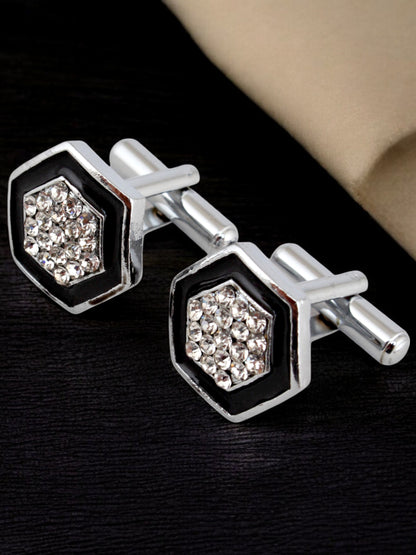 Silver Plated Sleeve Button Formal Cuff Shirt Button Blazer Cufflinks for Men