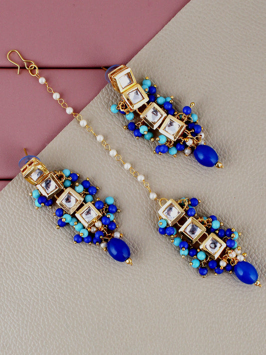 Kundan Tika Earring set for Girls & women