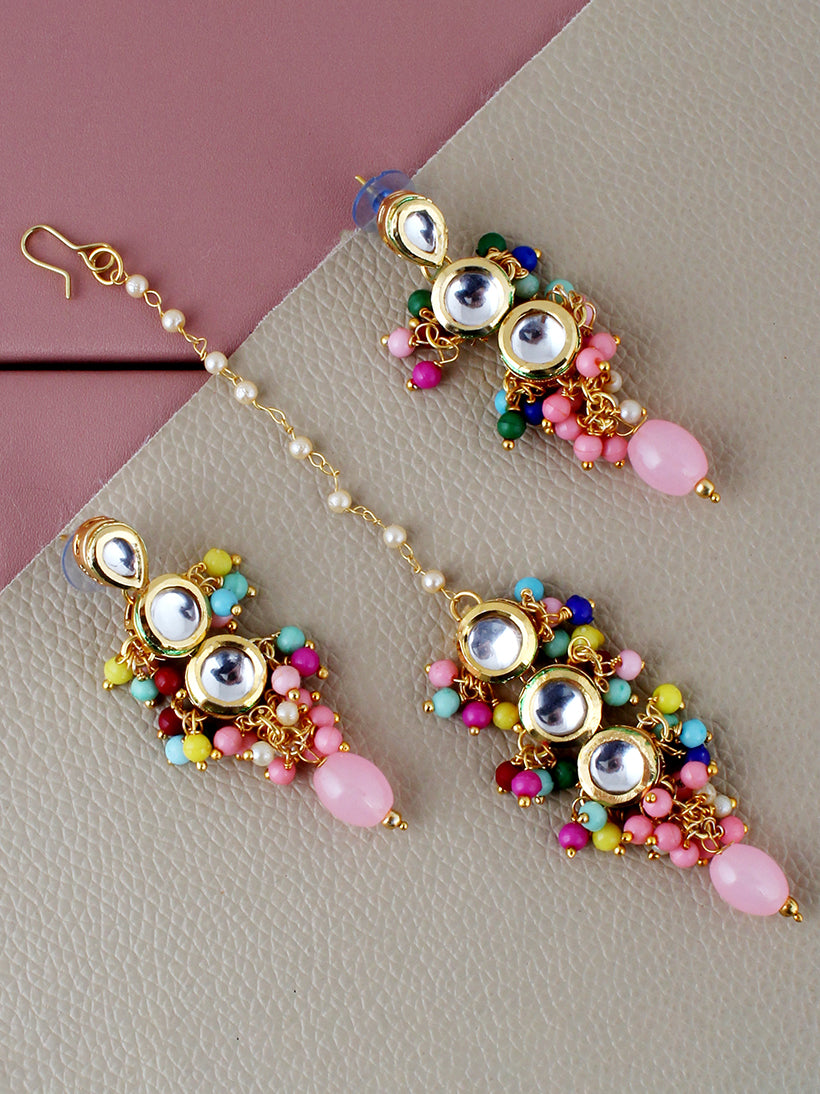 kundan Tika Earring set for Girls & women