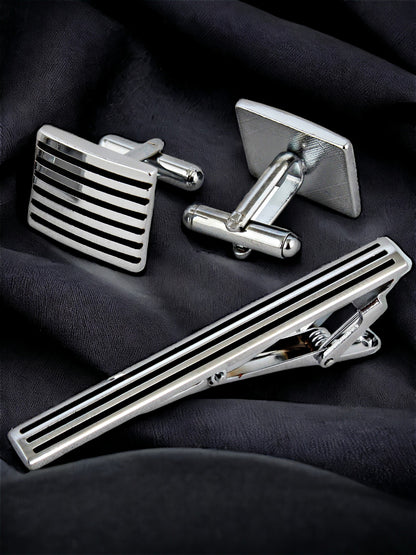 Cufflinks and Tie Pin Combo Gift Set For Men