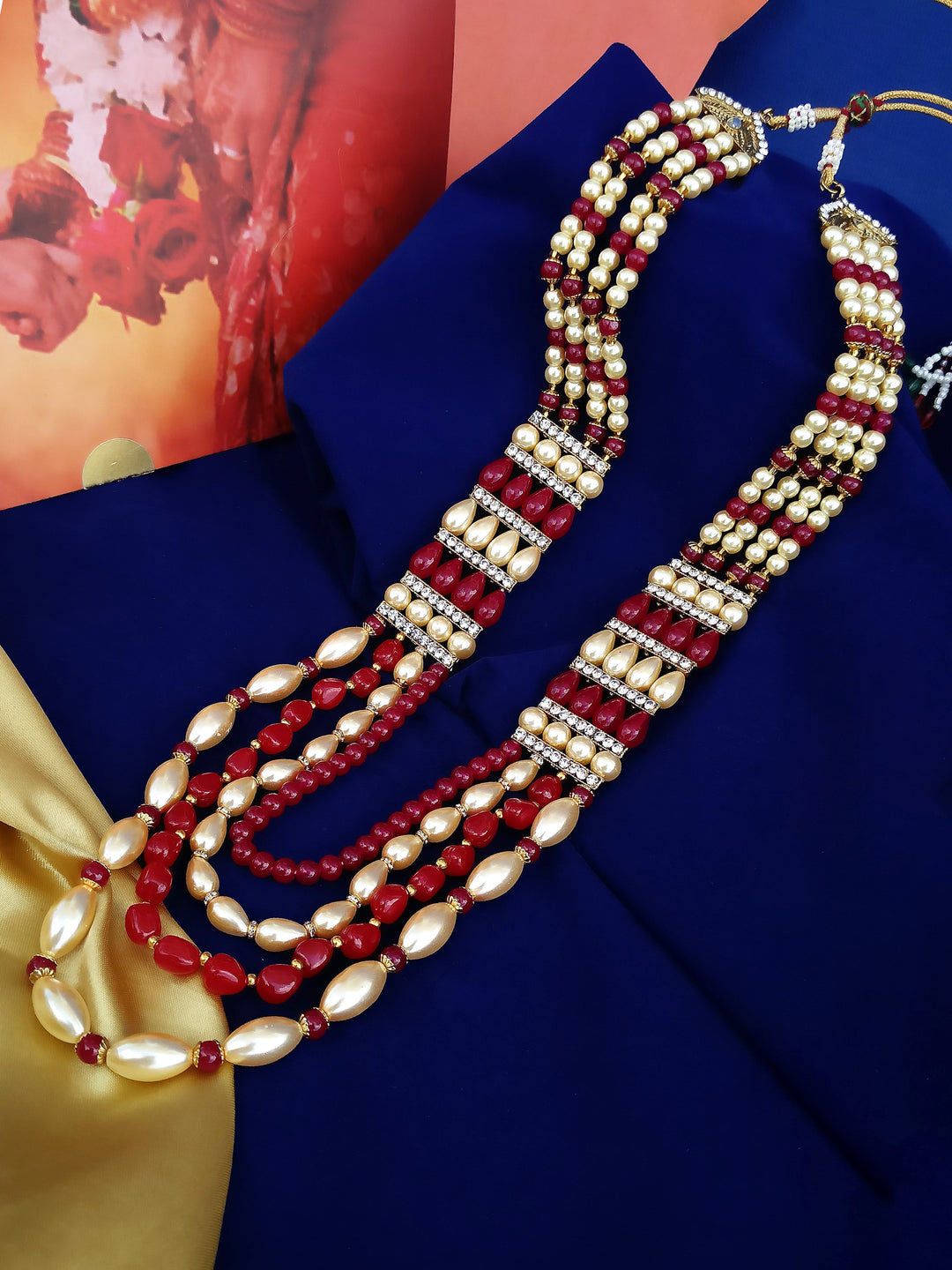 Maharaja Haar Groom Necklace Set for Men